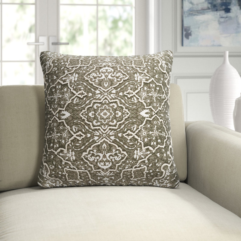 Caitlyn Embroidered Linen Pillow Cover & Reviews Birch Lane